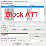 Bảng danh mục tự động trong cad Block ATT
