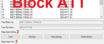 Lisp tạo danh mục bản vẽ cho Block ATT trong Cad rất nhanh