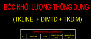 Combo 3 Lisp Cad thông dụng bóc khối lượng cho dự án M&E