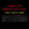combo 3 lisp diễn giải khối lượng