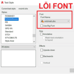 Hướng dẫn cách sửa lỗi font chữ trong Cad