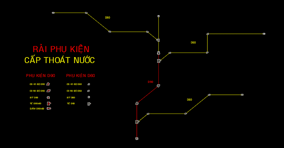 Lisp rải phụ kiện cấp thoát nước