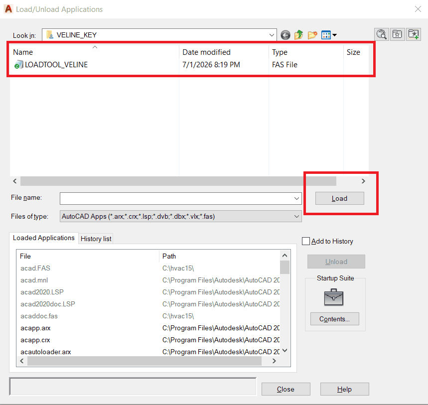 Load lisp vẽ line trong Cad